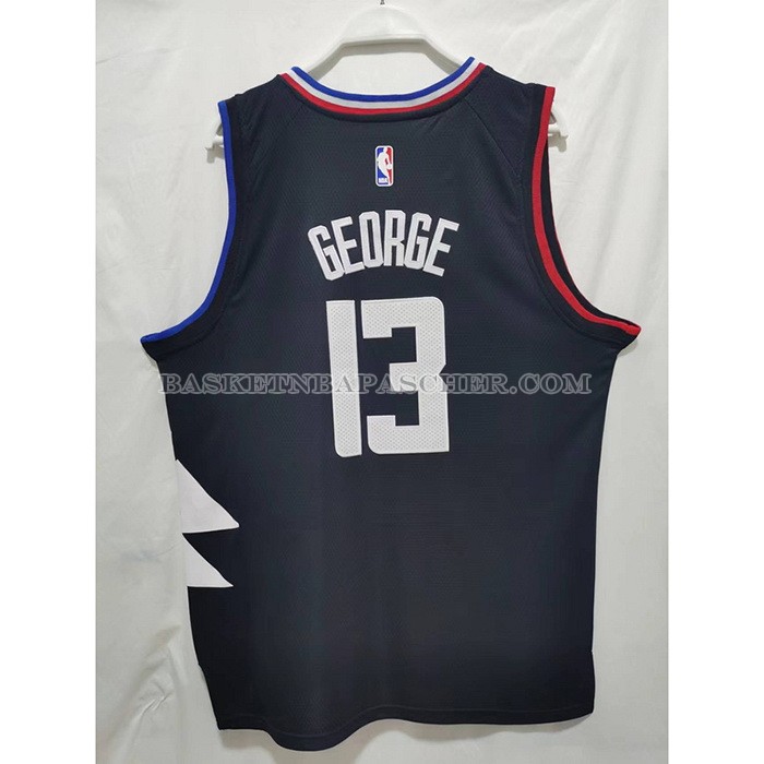 Maillot Los Angeles Clippers Paul George NO 13 Statement 2022-23 Noir